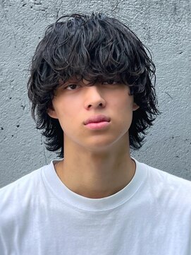 ゴールドシブヤ(GOALD SHIBUYA) ラウンドウルフ×ゆる波パーマ