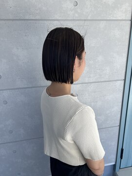 トムヘアーデザイン 香里園店(TOM HAIR DESIGN) ミニボブ×ベージュカラー