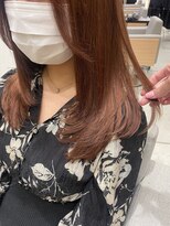 ワンカールで可愛いレイヤーカット　顔まわりカット