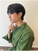 メンズ韓国ヘアー　センターパート/10代20代30代