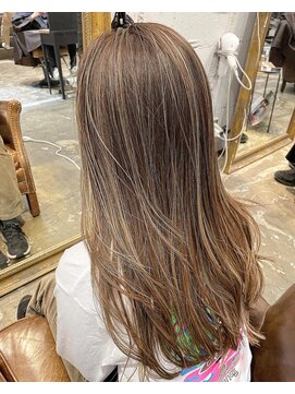 ノラ ヘアーサロン(NORA HAIR SALON) 【中迫】大人の上品なハイライトカラー白髪ぼかし