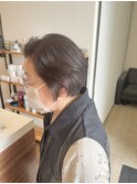 ミセスショートカット丸みショートボブ