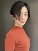 【morio池袋】大人可愛い黒髪前下がりショート♪