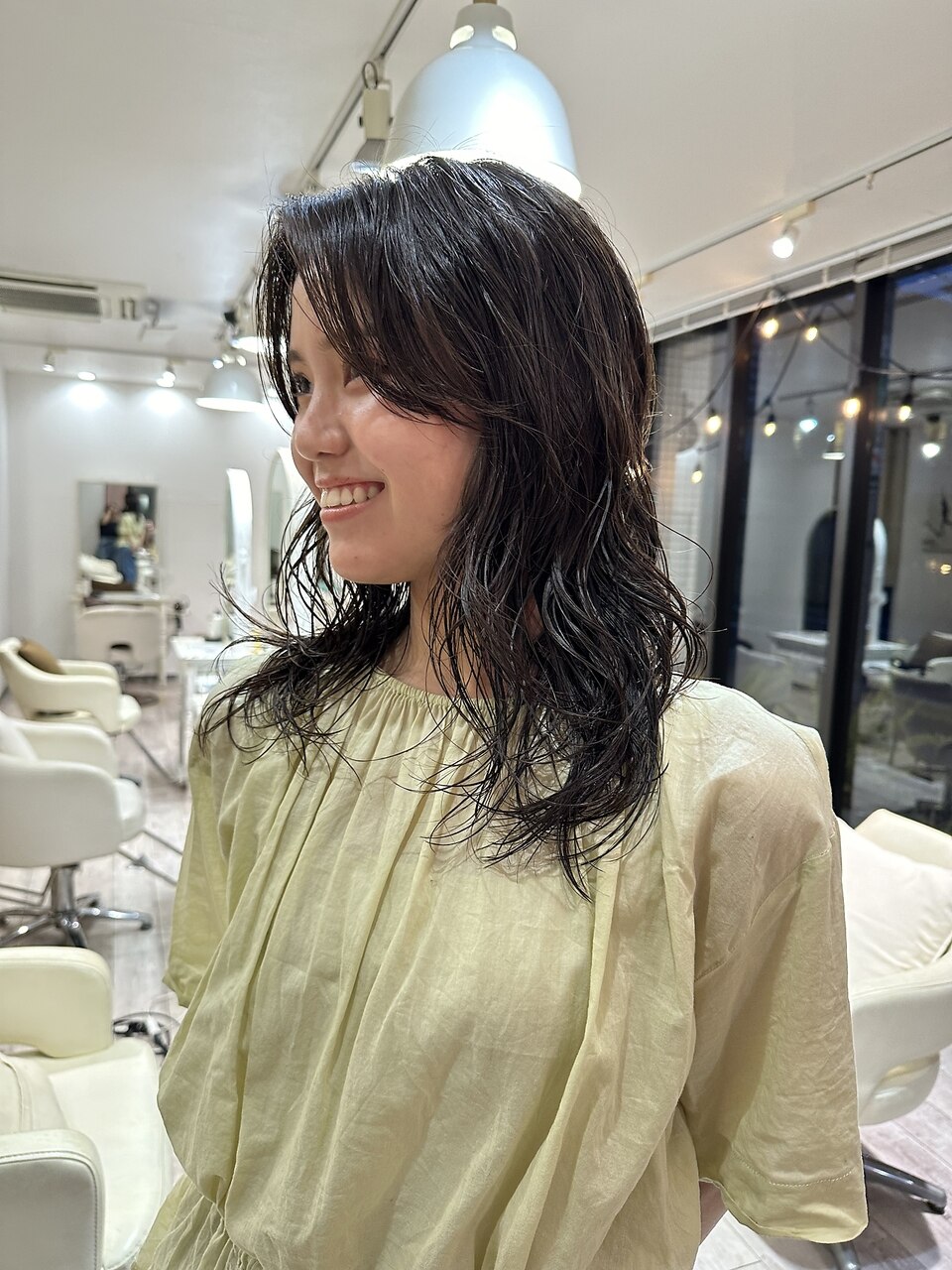 layer perm デジタルパーマ コテ巻き風パーマ レイヤーパーマ