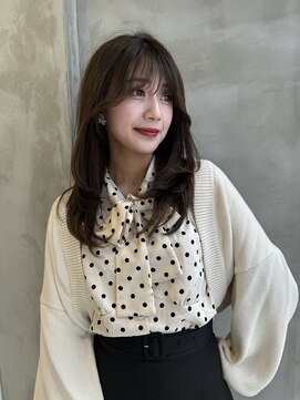 ロンド ストラーダ 心斎橋(Lond strada) エアリーロング×ピンクベージュ×美髪［髪質改善/縮毛矯正］