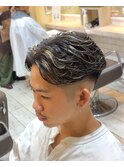 ラフカール　ハイライト　フェード　海外ヘア　メンズパーマ