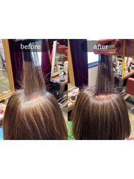 【白髪ぼかし/髪質改善】ミドル世代の為のイルミナカラー！白髪染め×ハイライトで白髪ぼかし効果も！