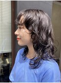 ウェーブパーマレイヤーカットデジタルパーマニュアンスパーマ