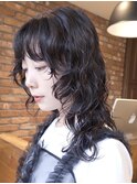 【macana指名】ウルフパーマ レイヤーパーマ　登戸