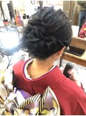 20代成人式卒業式向け♪編み込みアレンジヘア