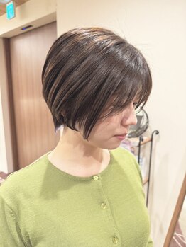 ルミュー(le mieux)の写真/【八幡/北四番/北仙台】ミリ単位に調整するカットで、お手入れが楽に!伸びてもキレイな美フォルムが叶う＊