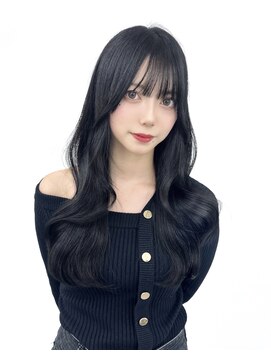 アマトウキョウ アユンチェ(AMA TOKYO×AYUNCHE) 韓国ヘア　2wayバング  レイヤーカット くびれヘア  顔周り/