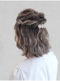 20代30代40代50代◎　ハイライト×ハーフアップアレンジ