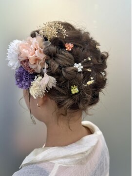 プランタンシエル(printemps CIEL) ボブの浴衣アレンジ