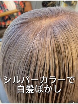 トータルビューティーステラ(TOTAL BEAUTY STELLA) シルバーヘアで白髪ぼかし