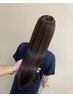 最高級人毛レミシールエクステ100本＋髪質改善カラー＋トリートメント￥49800