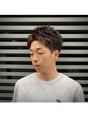 ナチュラルアップバングショート