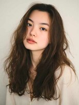 トクテ 高円寺(tokute)&nbsp;くびレイヤーエモージュ前髪モテベージュレイヤーミディ/高円寺