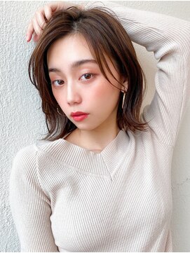 アフロートフクオカ(AFLOAT FUKUOKA) 20代30代可愛いくびれボブ結べる外ハネボブ