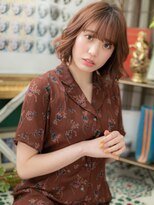 カバーヘア ブリス 志木南口駅前店(COVER HAIR bliss)&nbsp;フレンチカジュアルくせ毛風波巻きウェーブh4志木20代30代40代