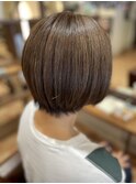 白髪ぼかしカラー白髪ぼかしハイライト大人ショート30、40、50代