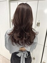 ラルム 新宿(LARME) ミディアムレイヤー/韓国ヘア/ハッシュカット/ココアブラウン