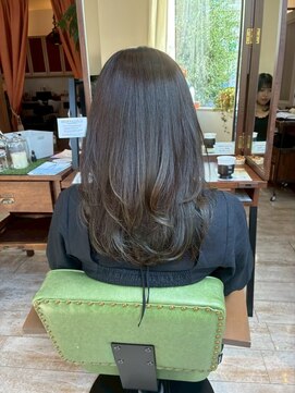 ピンキーウエスト 福島*ブリーチなしダブルカラー白髪ぼかし*小顔カット縮毛矯正