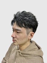 クオリス 上板橋店(QUALIS)&nbsp;20代30代◎短髪かき上げフェザーショート×ツーブロック