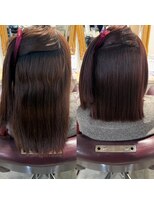 トムヘアーデザイン 楠葉店(TOM HAIR DESIGN) 艶髪/艶髪ストレート/髪質改善ストレート/縮毛矯正