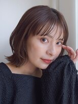 ガーデンヨコハマエスト(GARDEN YOKOHAMA est) 外ハネ レイヤーボブ 似合わせカット イメチェン フルバング