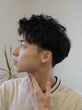 ディッセンバー 伊勢崎(December) メンズショート/センターパート/パーマ/ニュアンスパーマ