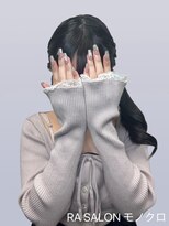 アールエーサロンモノクロ 秋葉原(RA SALON モノクロ) 【推し活ヘア】低めサイドポニー