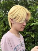 【抜きっぱなしブロンド】センターパート