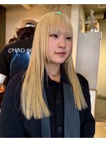 グッドフェローズ キタホリエ(GoodFellas kitahorie) 透明感溢れるブリーチハイトーンレイヤーストレート透明感カラー