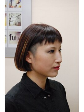 バグ 恵比寿(Bug) ツーブロックボブ×ハイライト