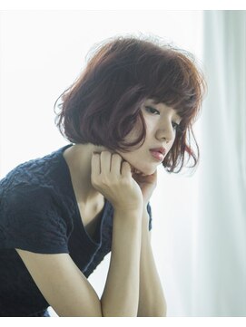 クロード モネ 池袋店(Claude MONET) 池袋で短めボブがつくるお洒落スタイル★レッド系カラー