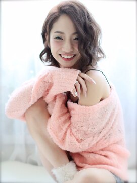 エンリエド(ENLIED) ミルキーグレージュ×ショートボブ