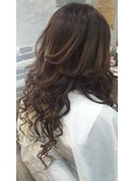 エクステ５０束で巻き髪ヘアー