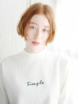 ヘアメイク ナル(hair make nalu) センターパートのニュアンスカールボブスタイル