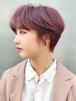 アイティー バイ アルバム 中野店(IT by ALBUM)&nbsp;ピンクパープルショート_スリークボブ厚めバング_ba285703