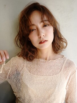 ラフィス ヘアー エイル 京橋店(La fith hair ail) 【La fith】 アンティークベージュ×パーマ