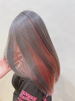 ヘアープレイス ピリオドアック(Hair Place .Acc) グレー×ローズピンク☆