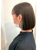 ストレートボブ×イヤリングカラー◎30代40代50代