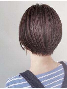 ジーナ 船橋(Zina) 小顔セミウェットウェーブピンクベージュハイライトカラー