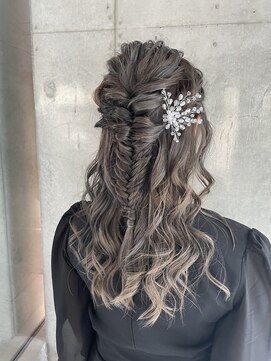 ルラブランシェ(Rula branche) ハーフアップ　ヘアアレンジ