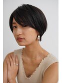 斜めバング/前髪なし/ハンサム大人ショートボブ◎30代40代50代