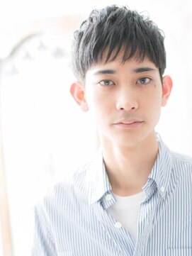 モッズヘアー メン 戸田公園店(mod's hair men) カッコモノトーンが◎黒髪ウェットマニッシュショートa戸田公園