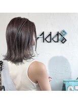 アドナインス(Add9)&nbsp;裾ブリーチ　メテオカラー　くすみグレージュ