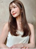 【Lond ambre】 レイヤーロングストレートワンレン黒髪