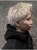 メンズカット×スパイキーショート